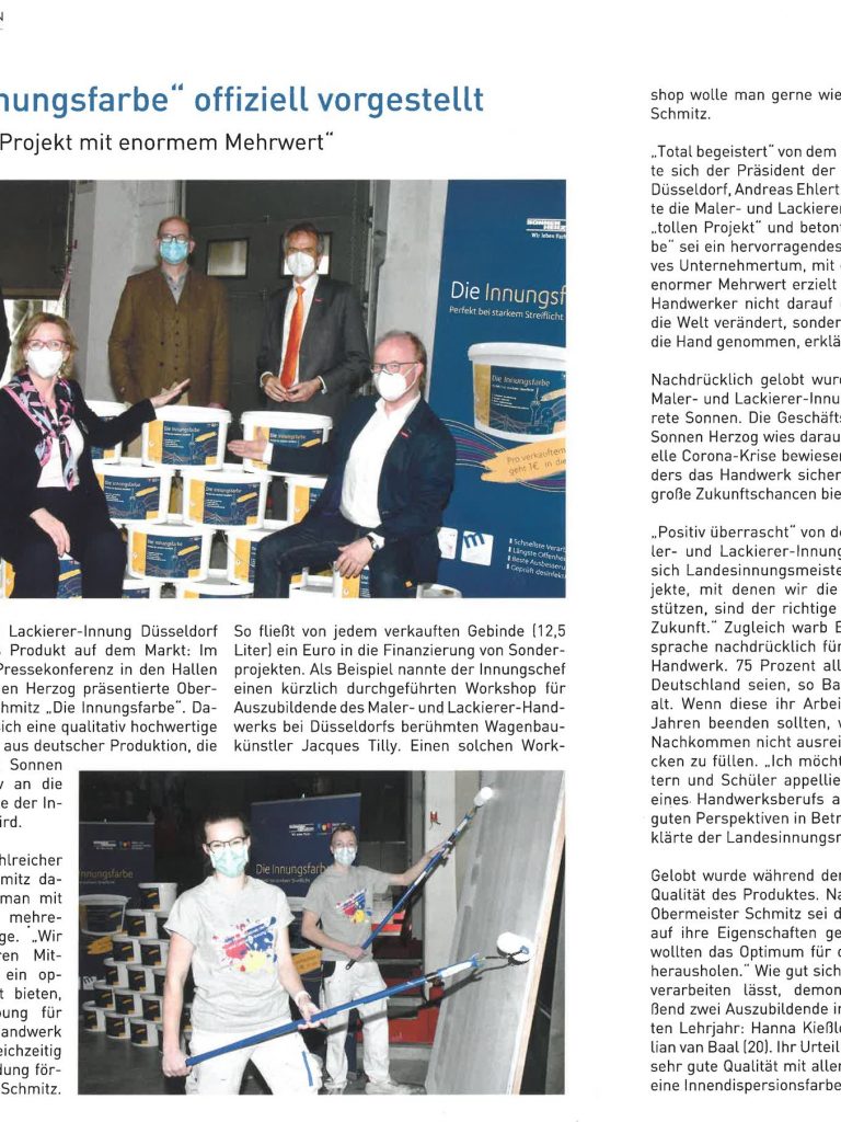 "Die Innungsfarbe" offiziell vorgestellt